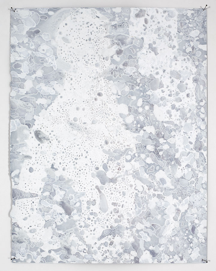 Gorgonia, 2000:2010 correction fluid on magazine page 285 x 221mm