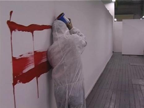 Head-Painting (Asbestos Tracking in Hi Red Center 1972),1998