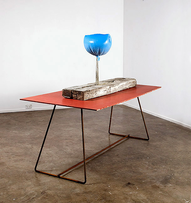 Sphinx, 2008 Cast polyurethane, latex, pewter, plywood, steel 140 × 180 × 90cm