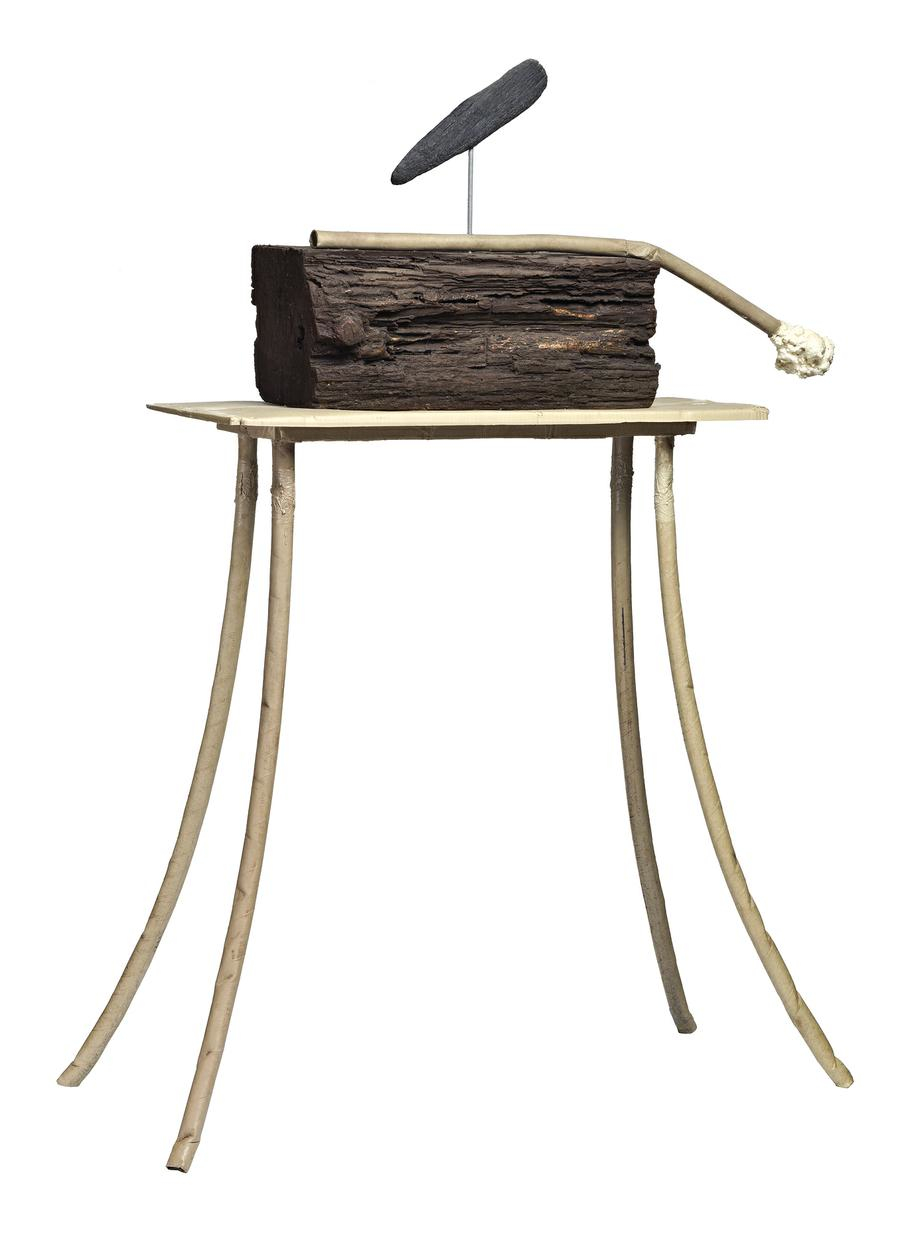 SPHINX, 2009 cast pigmented polyurethane resin, cast pewter 150.0 x 107.0 x 47.0 cm