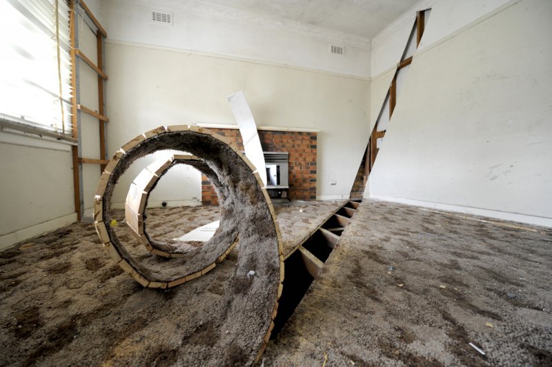 The Upholsterer - Kitchen Depot Exhibition 2008 1950's house Grenda's Decomissioned Bus Depot#2