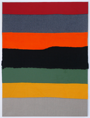 Untitled 2009 Wool, synthetic fabric, cotton and linen