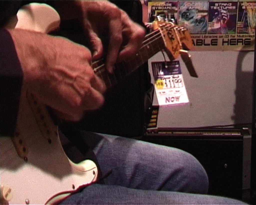 Fusinato playing guitar